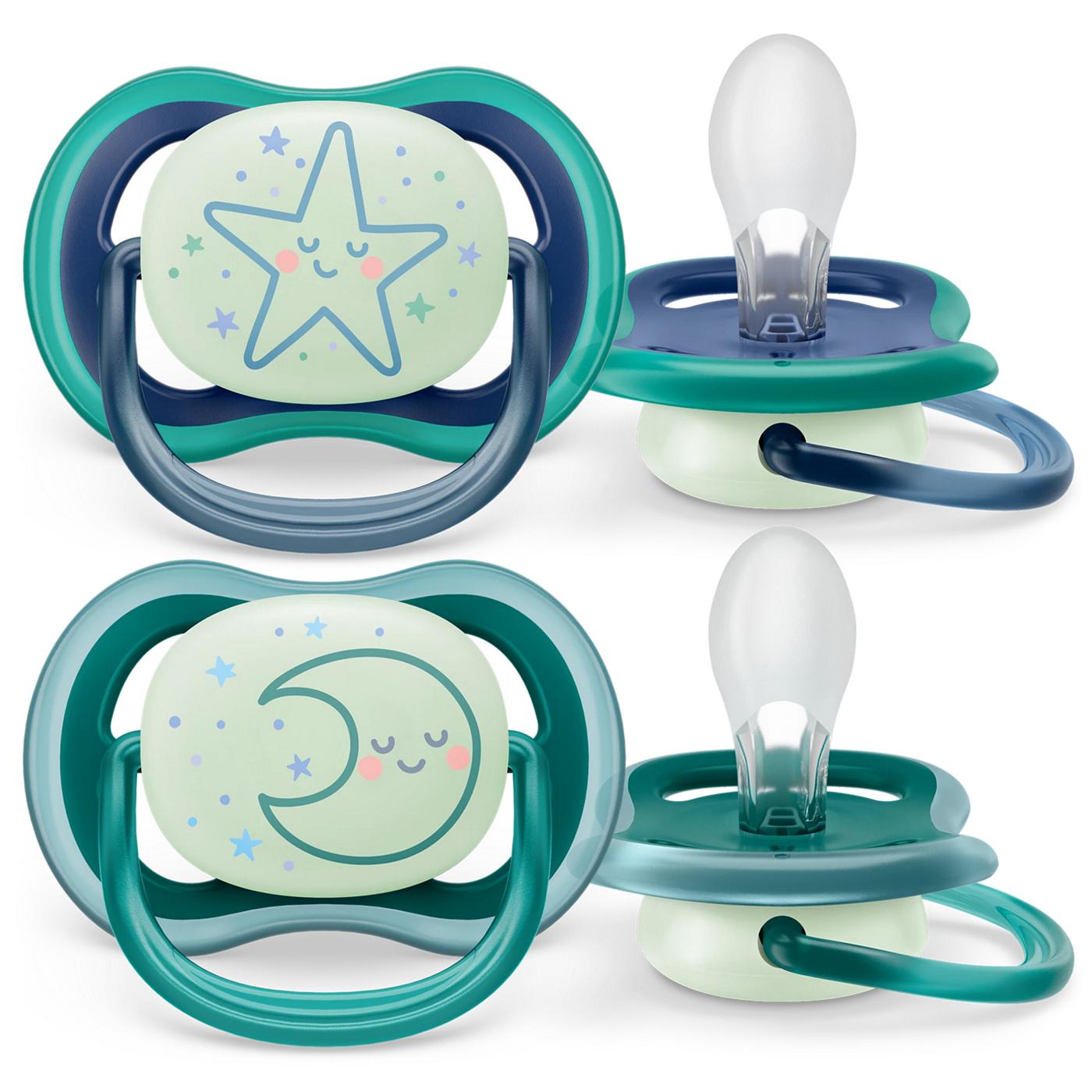Avent Ultra Air Nighttime Pacifiers (6-18 Months) - Glows In The Dark; image 3 of 3