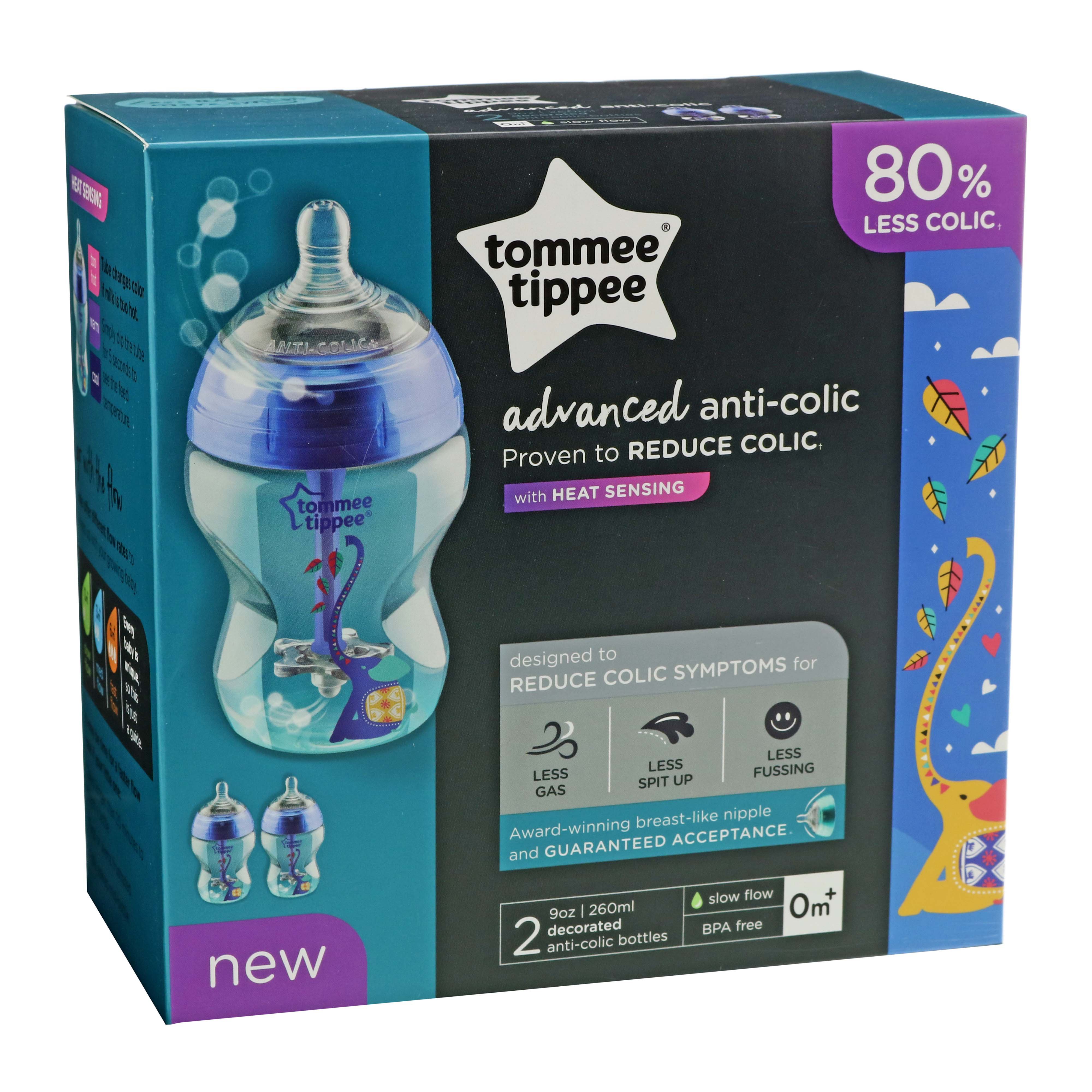 Tommee Tippee Anti Colic 2 oz Bottles Blue Shop Bottles at HEB