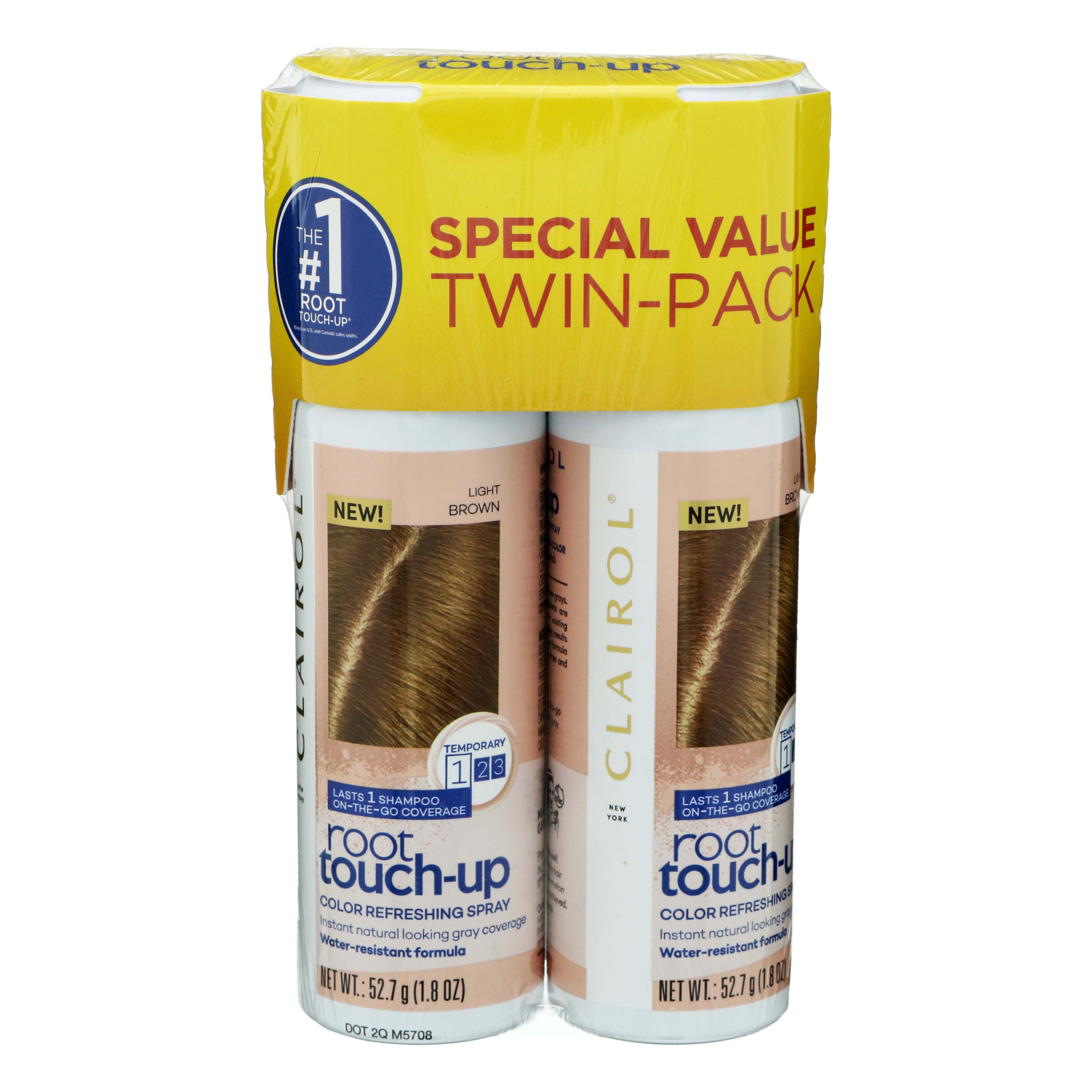 Clairol Root TouchUp Spray Light Brown 2 pk Shop Hair Color at HEB