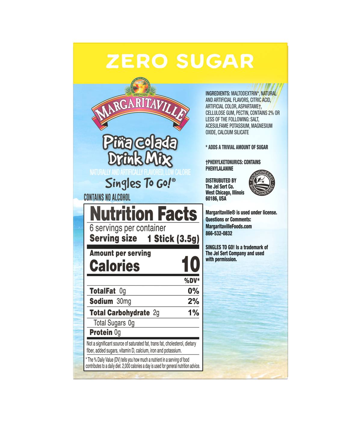 Margaritaville Singles-To-Go Sugar Free Drink Mix – Pina Colada; image 3 of 4