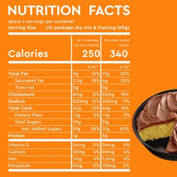 Duncan Hines Easy Cake Kit Golden Fudge Cake Mix, 8.4 oz