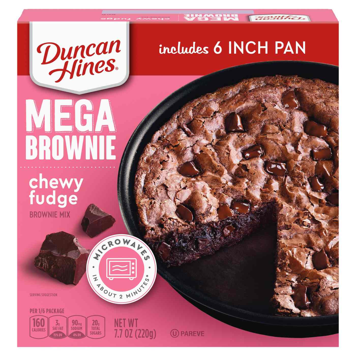 Duncan Hines Mega Chewy Fudge Brownie Mix; image 1 of 6