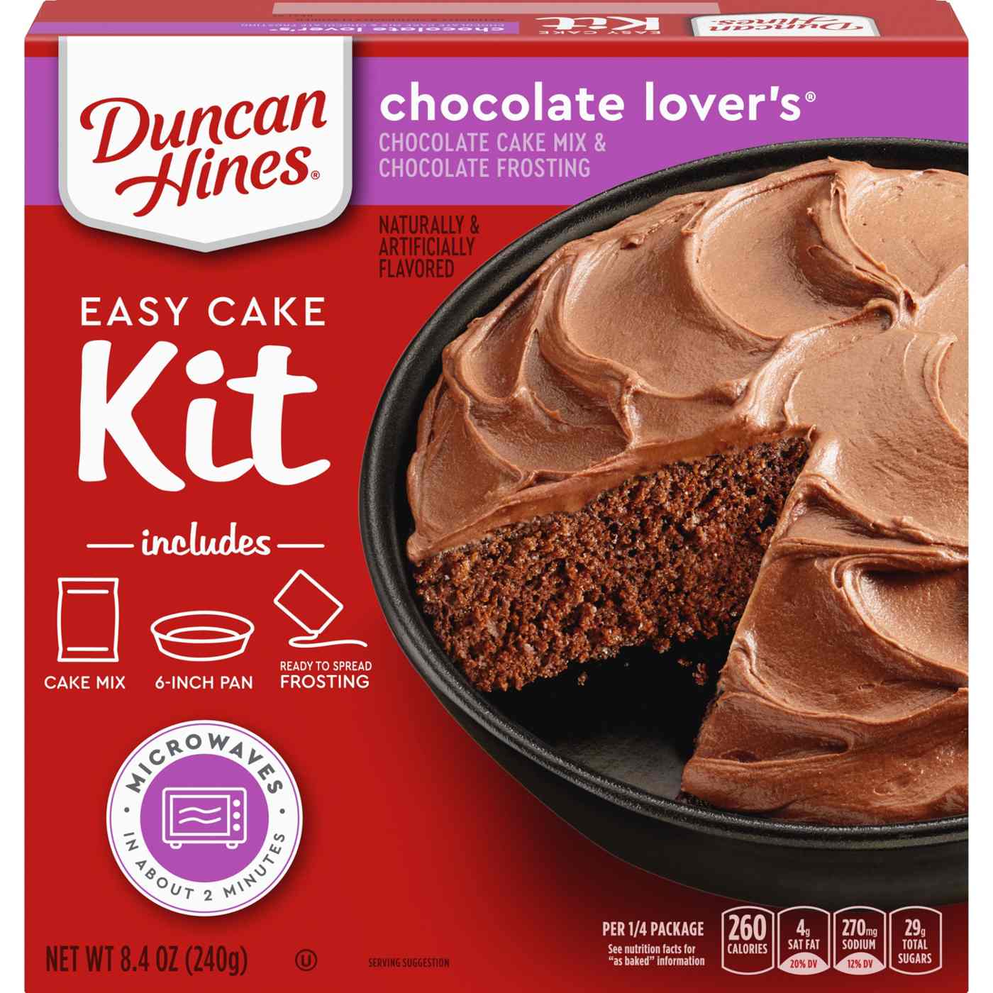 Duncan Hines Easy Cake Kit Chocolate Lover's Cake Mix; image 1 of 7