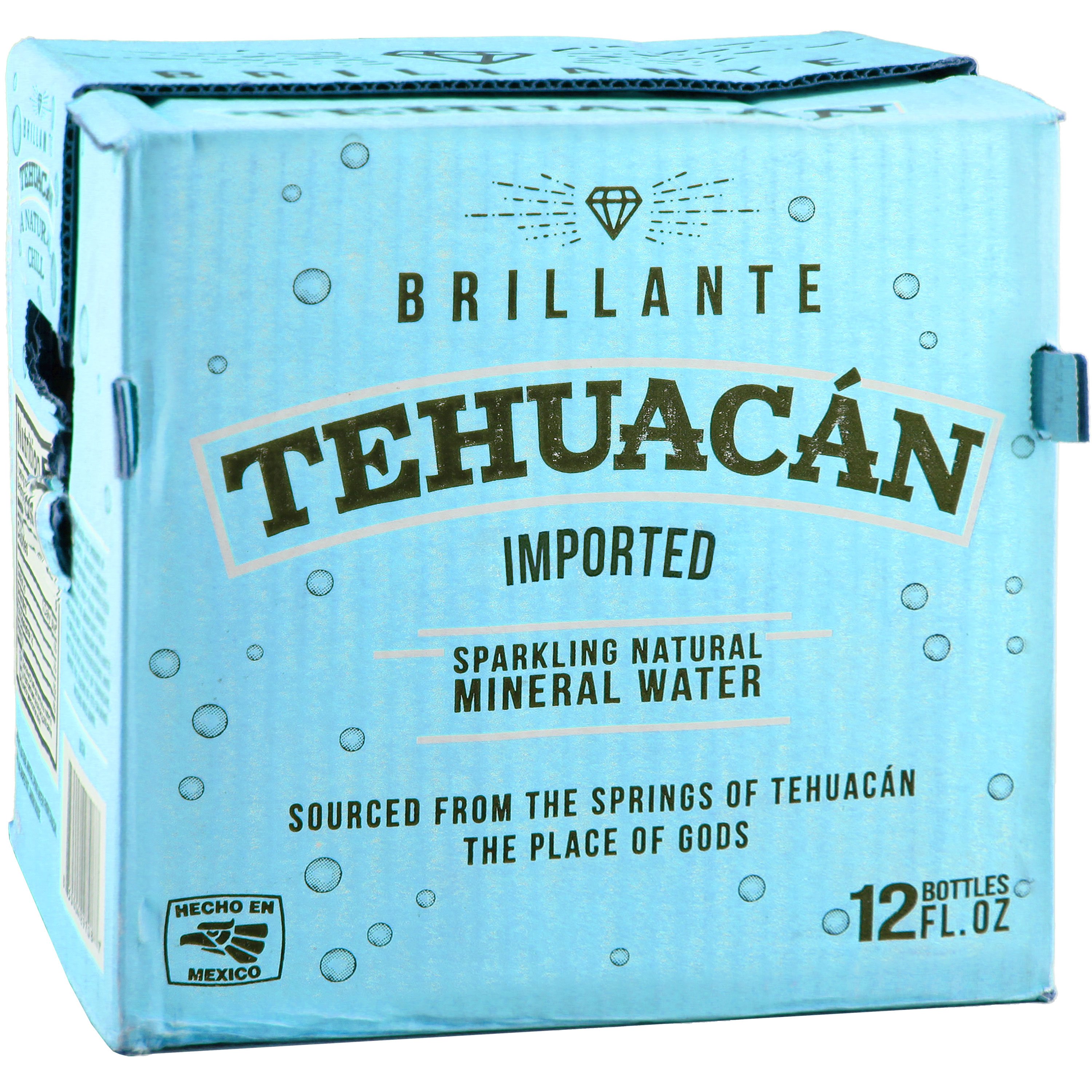 Tehuacan Sparkling Mineral Water Case 12 oz Bottles - Shop Water at H-E-B