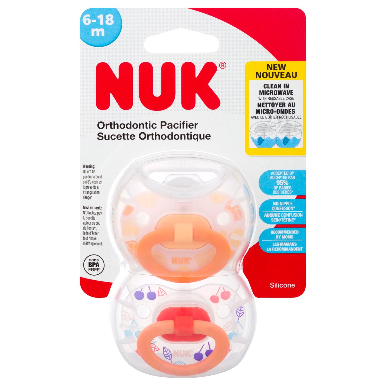 NUK Orthodontic Silicone Pacifiers Shop Feeding at HEB