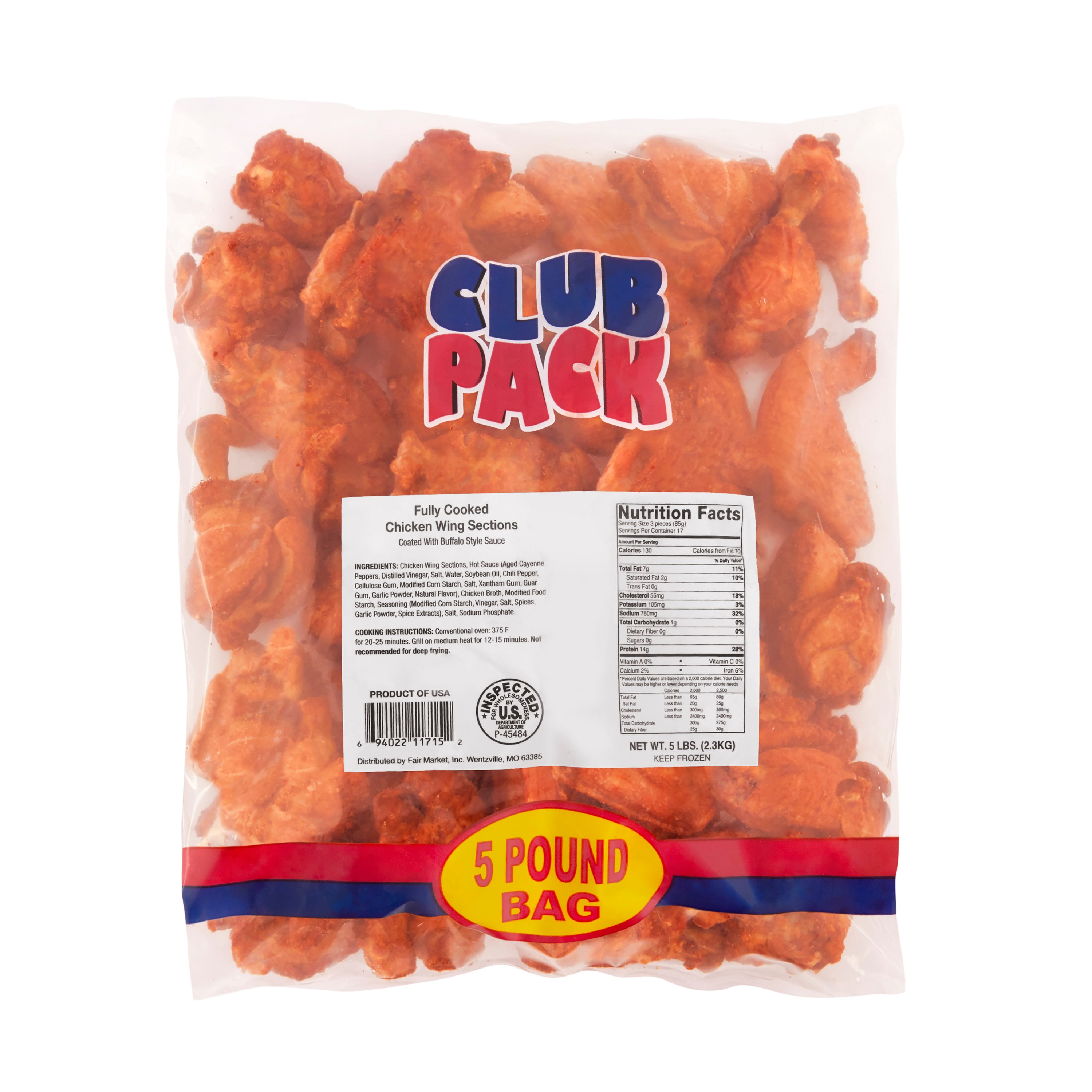 Fair Market Fully Cooked Buffalo Wings, Club Pack Shop Chicken at HEB