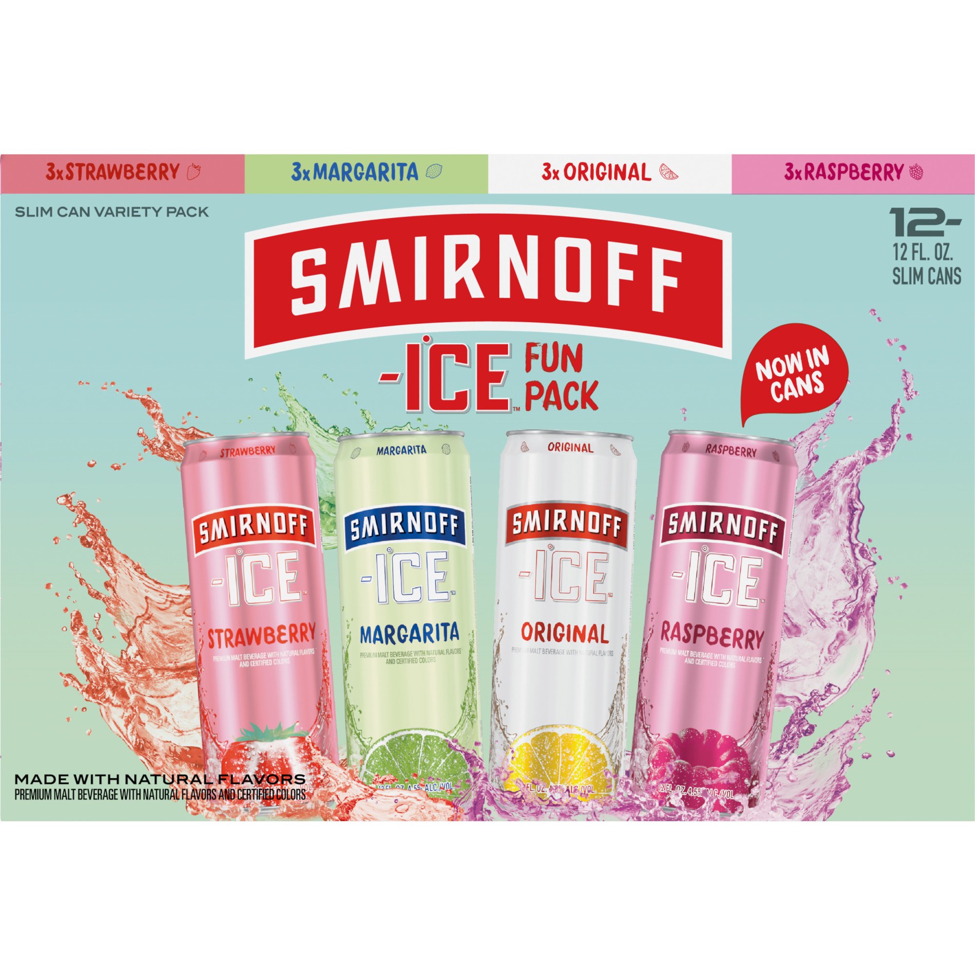 Smirnoff Ice Fun Pack 12 oz Cans ‑ Shop Malt Beverages & Coolers at H‑E‑B