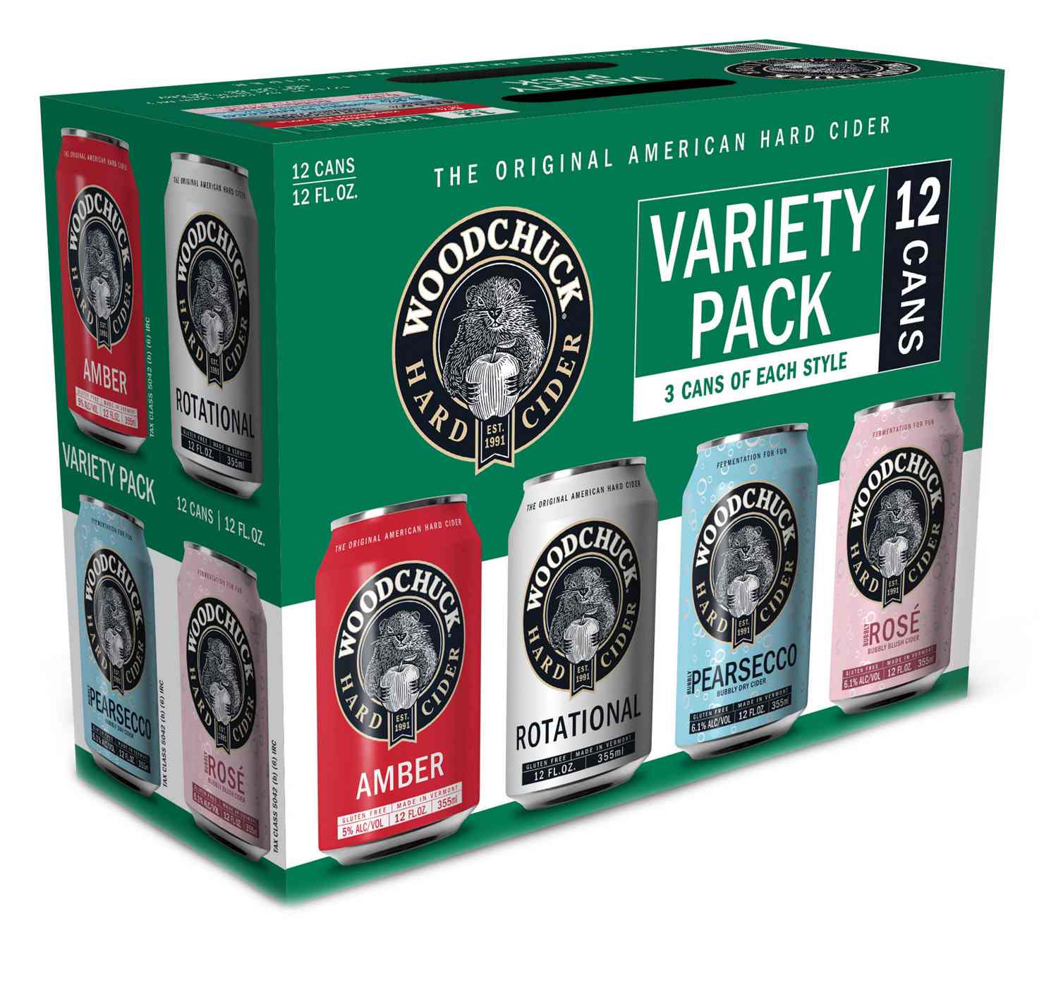 Woodchuck Hard Cider 12 oz Cans Variety Pack; image 1 of 2