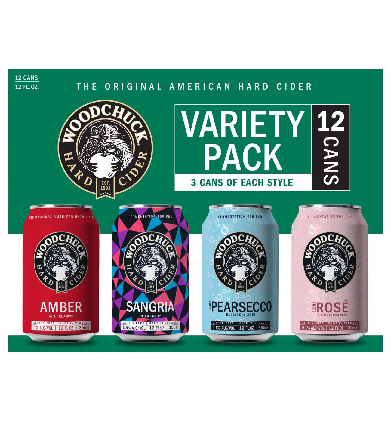 Woodchuck Hard Cider 12 oz Cans Variety Pack; image 2 of 2