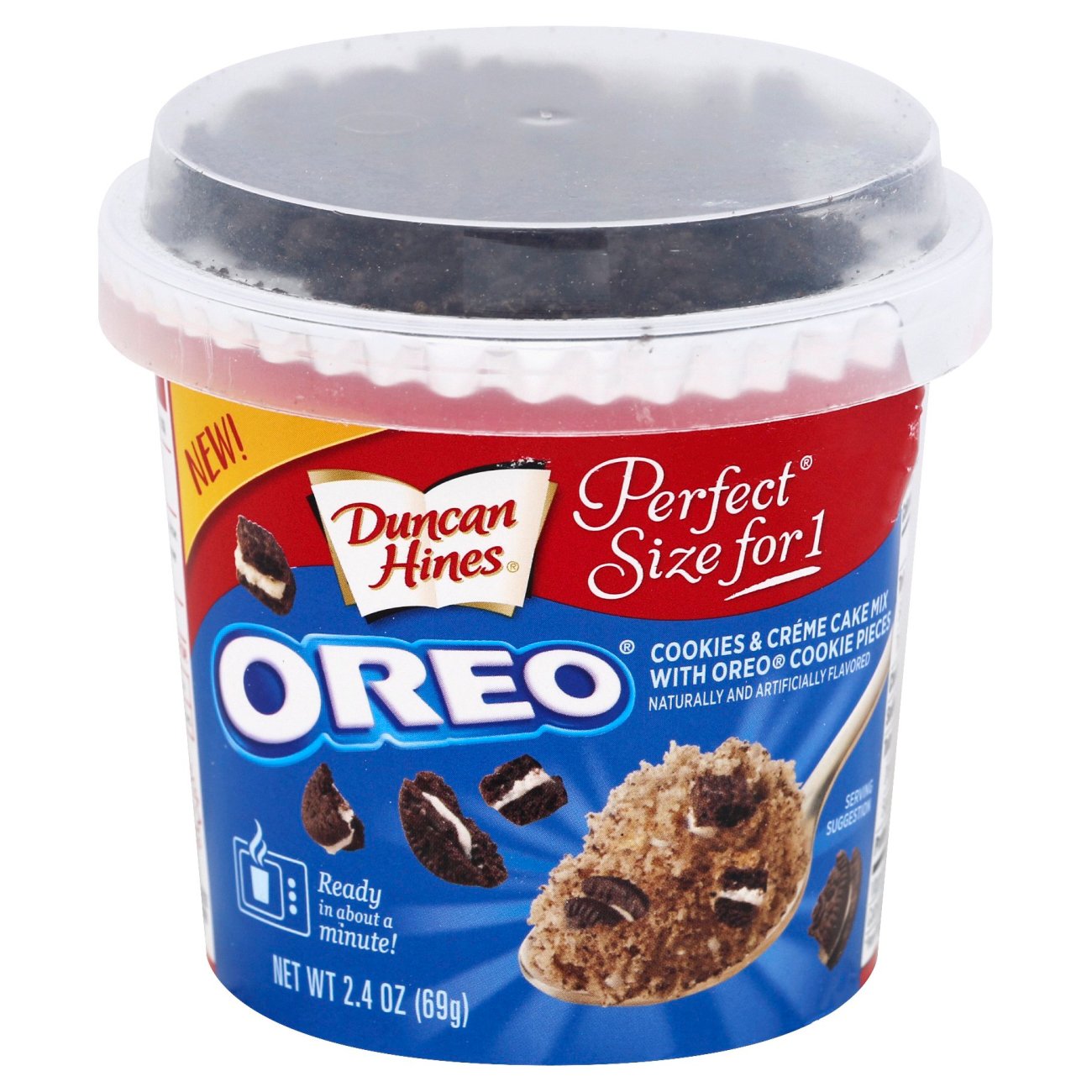 Duncan Hines Perfect Size For 1 Oreo Cookies & Creme Cake Mix - Shop Baking Mixes at H-E-B