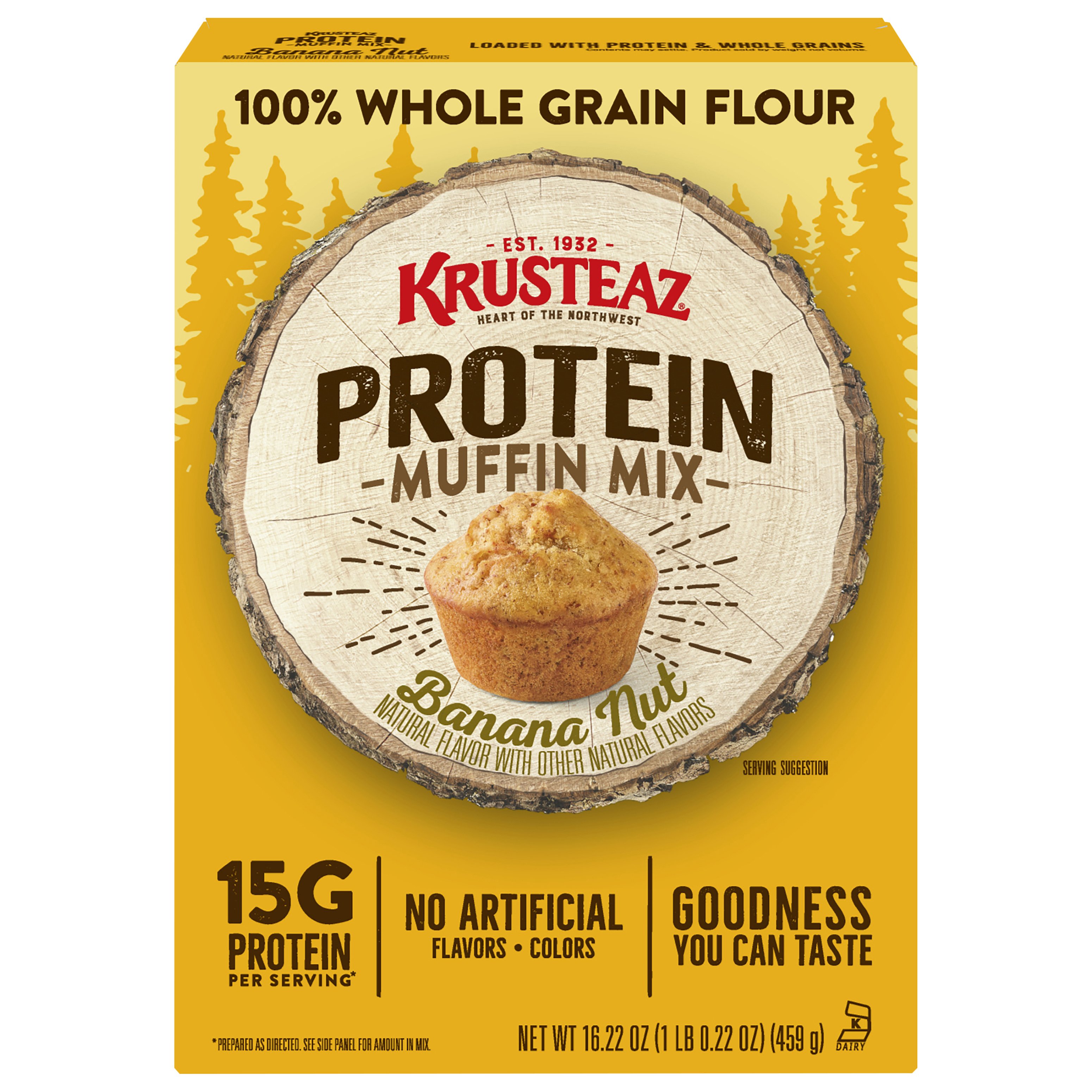 Krusteaz Protein Banana Nut Muffin Mix Shop Baking Mixes at HEB
