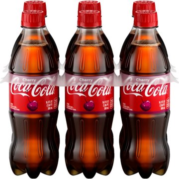 Coca-Cola Cherry Coke Soda Soft Drink 6 pk Bottles