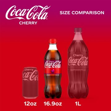 Coca-Cola Cherry Coke Soda Soft Drink 6 pk Bottles