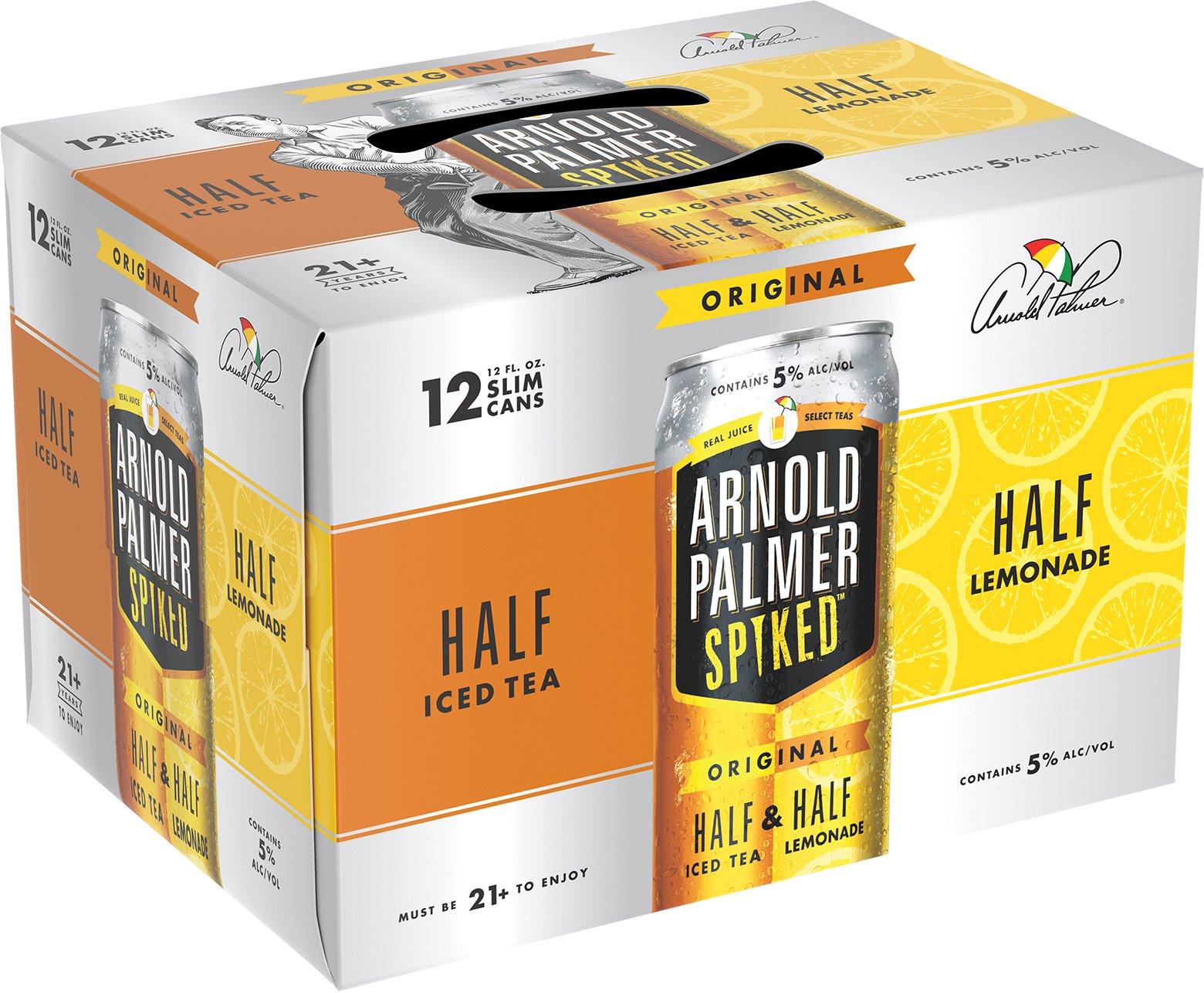 Arnold Palmer Original Spiked Half & Half 12 oz Cans - Shop Malt