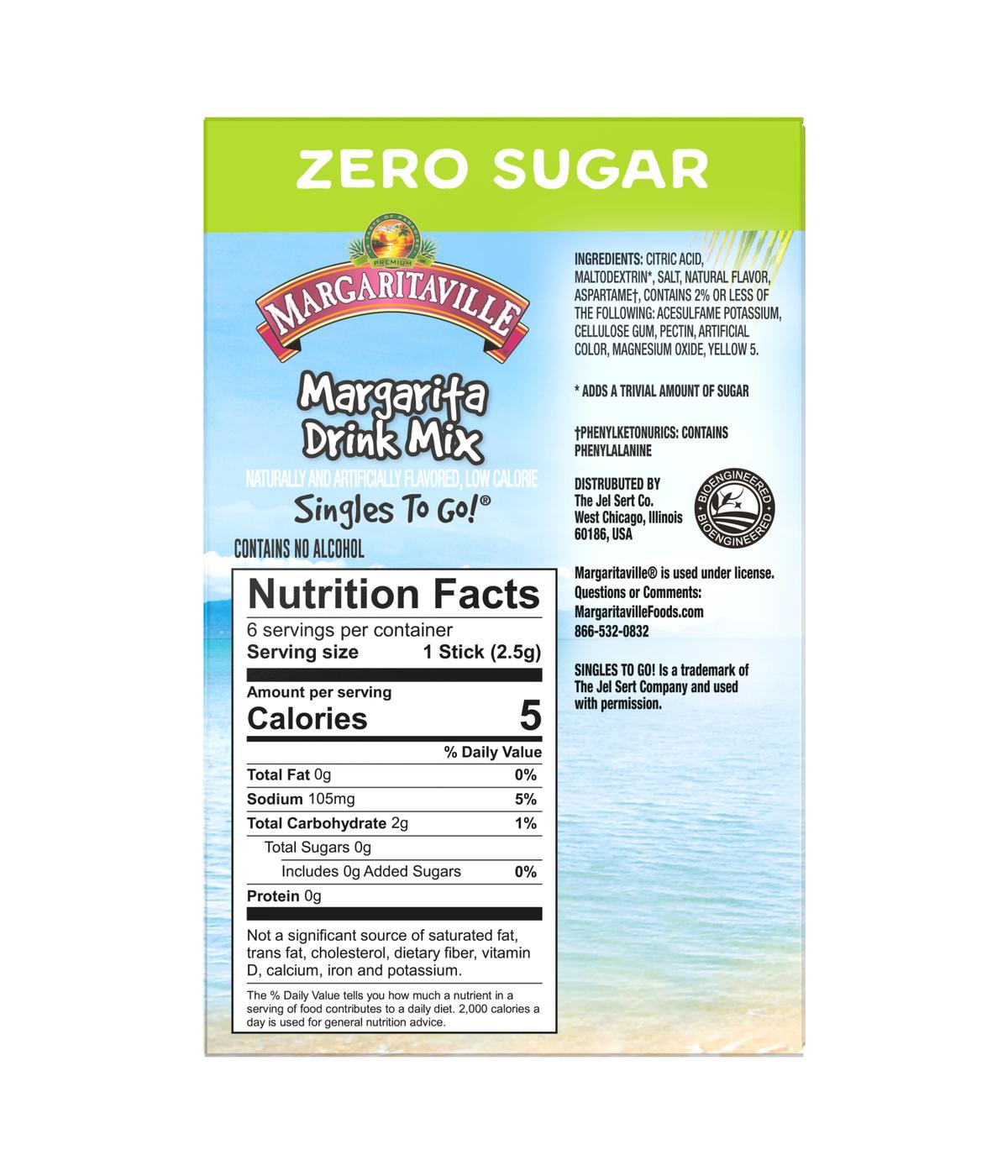 Margaritaville Singles-To-Go Sugar Free Drink Mix – Margarita; image 2 of 4
