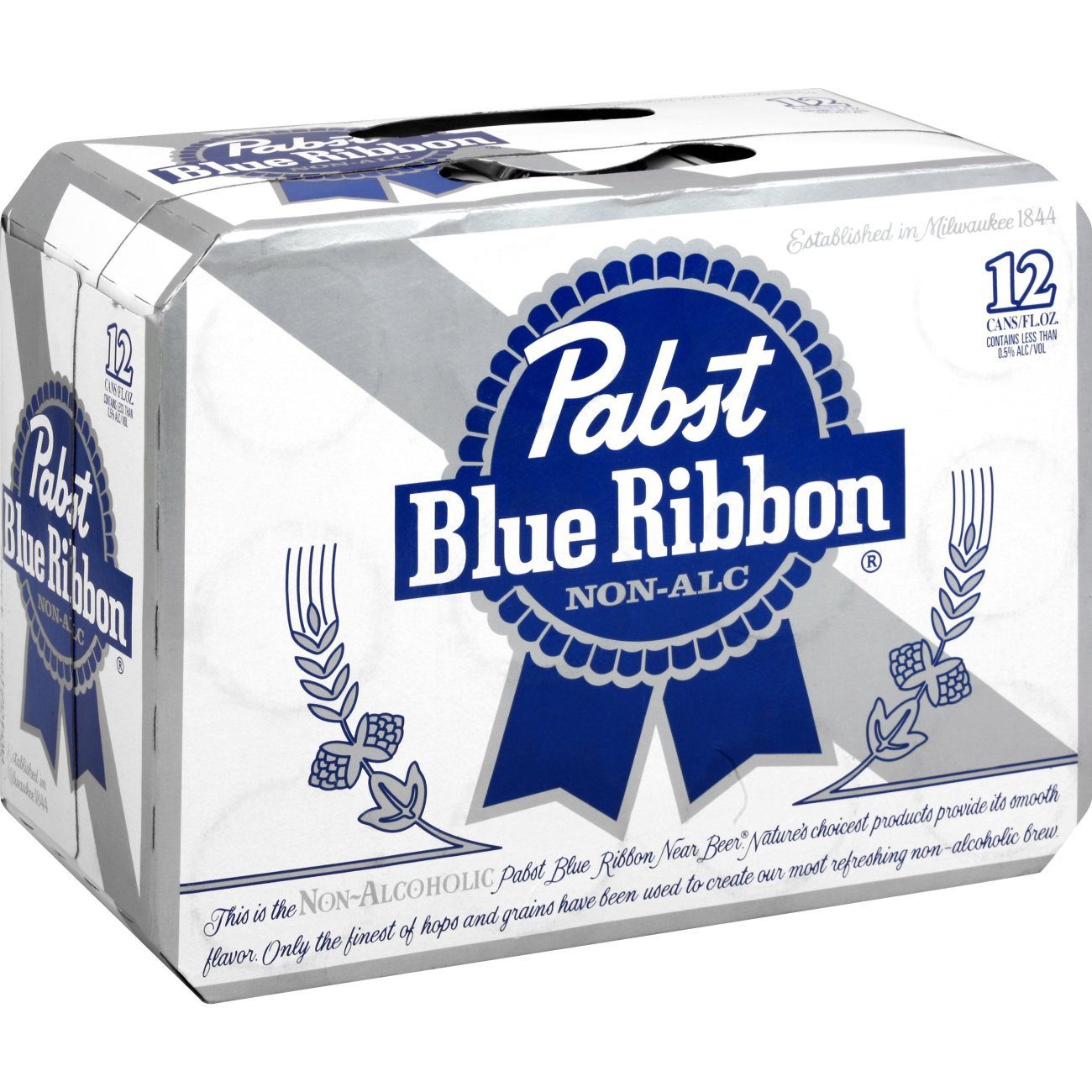 Pabst Blue Ribbon Zero Non Alcoholic Beer 12 oz Cans Shop Beer at HEB