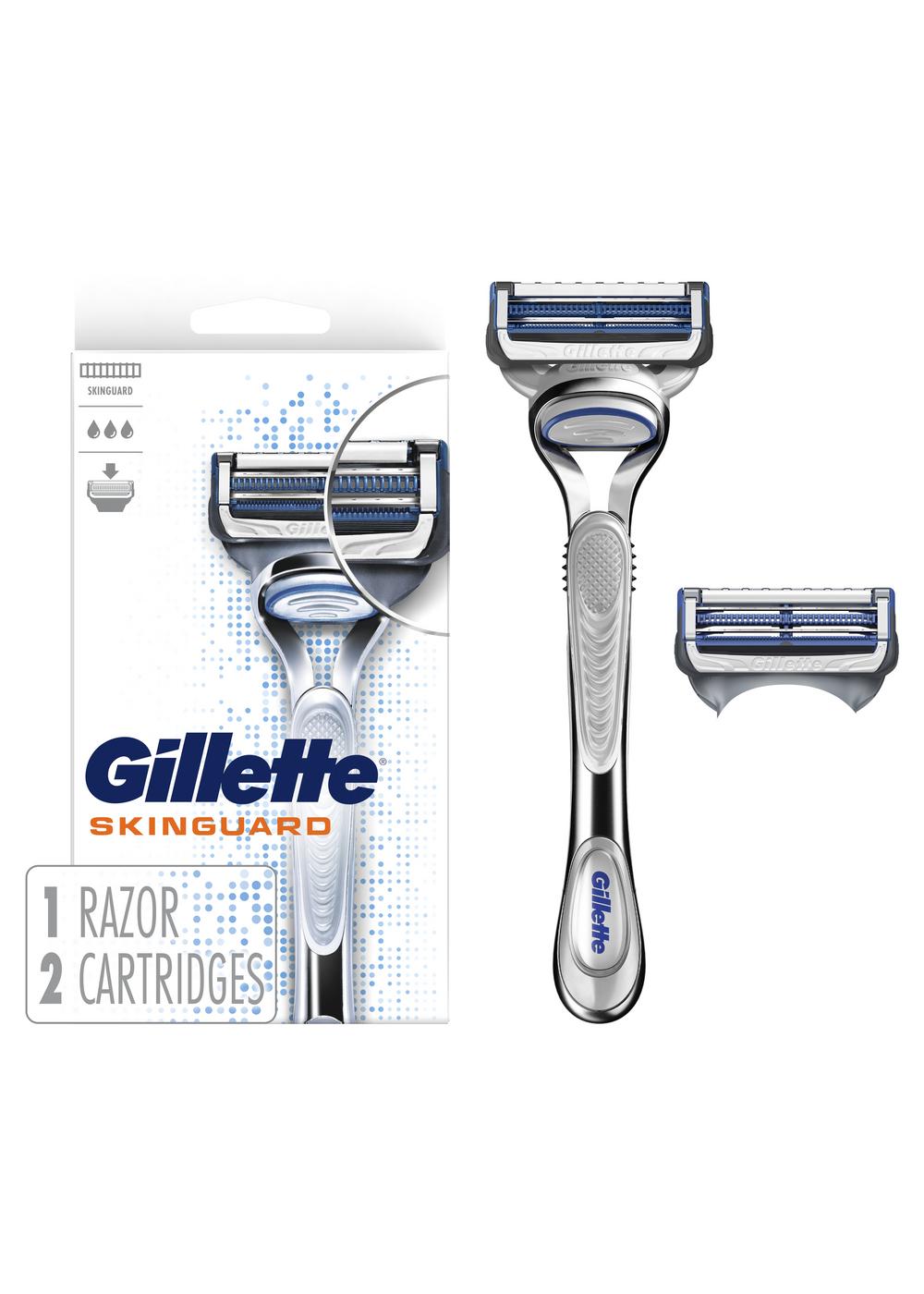 Gillette SkinGuard Razor + 2 Blade Refills; image 7 of 11