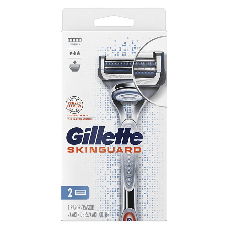 Gillette SkinGuard Razor with 2 Refills - Shop Bath & Skin Care at H-E-B