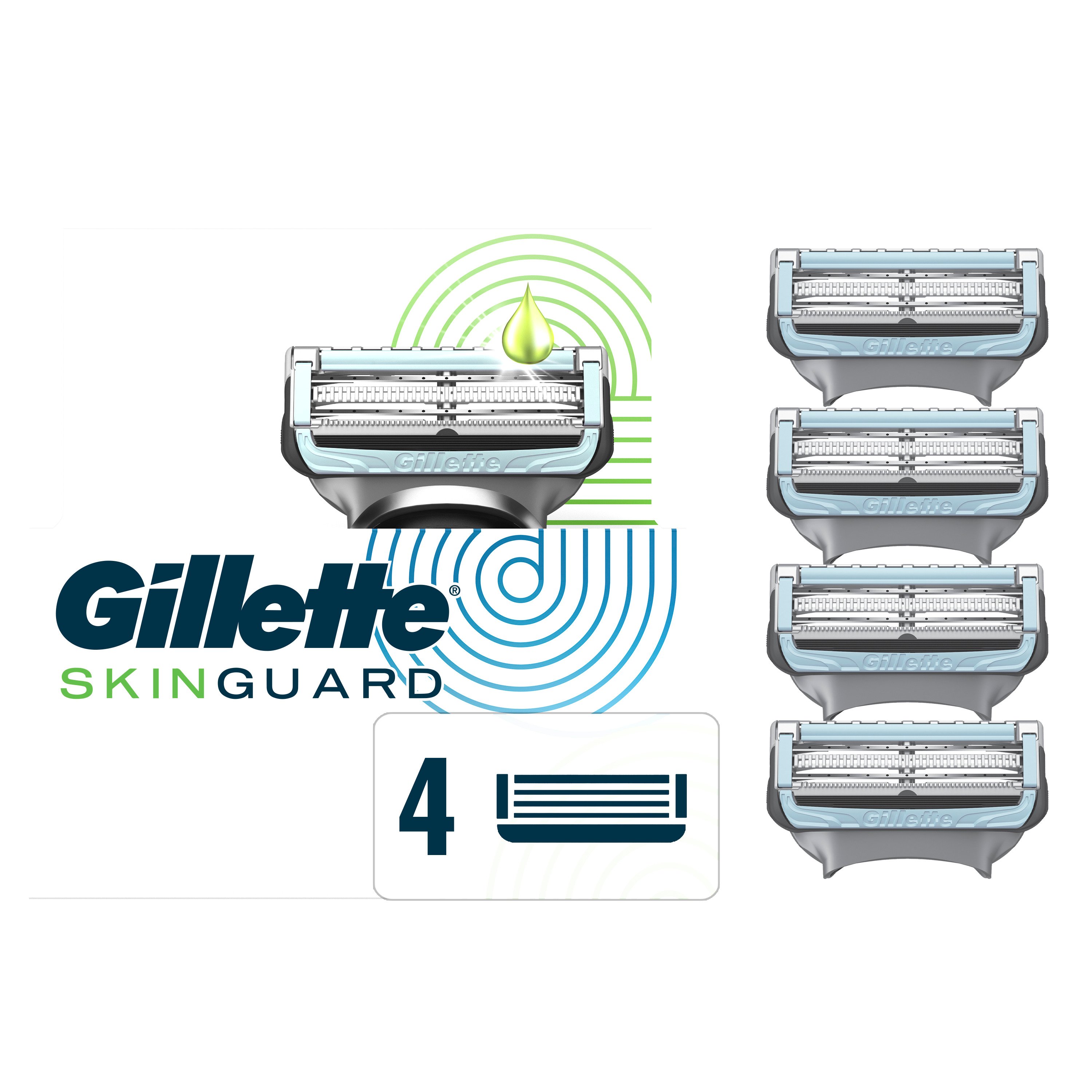 Gillette SkinGuard Men's Razor Blades, 4 Blade Refills - Shop