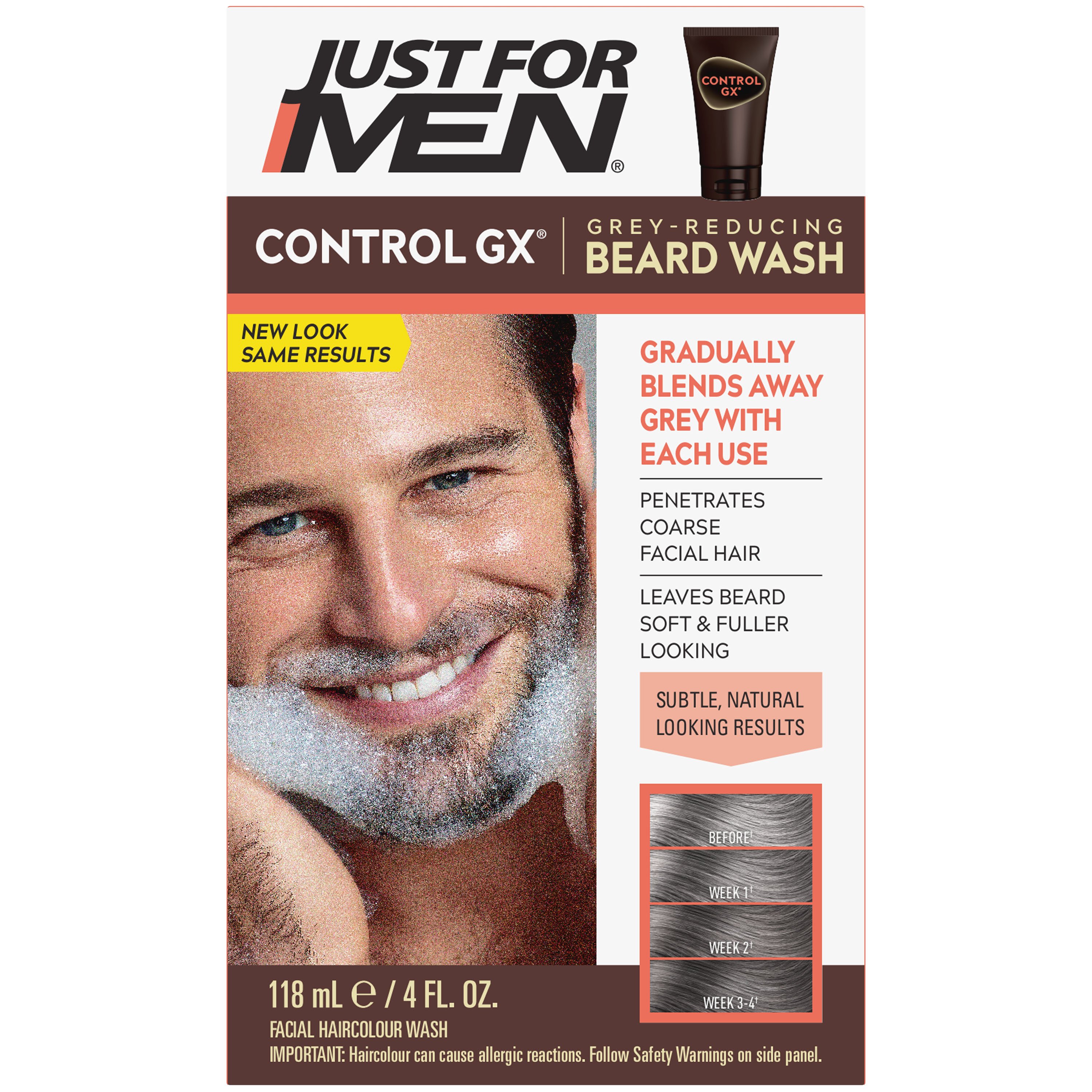 Just For Men Control GX Gray Reducing Beard Wash Shop Shaving & Hair