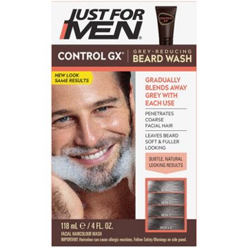 Just For Men Control GX Gray Reducing Beard Wash, 4 oz