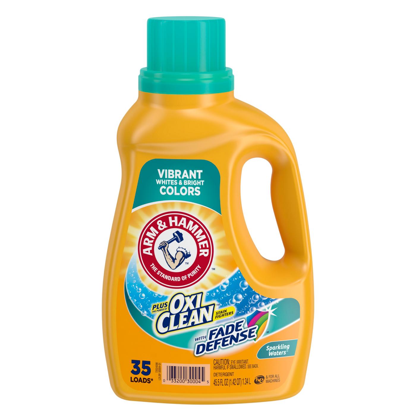 Arm & Hammer Plus OxiClean Sparkling Waters HE Liquid Laundry Detergent 35 Loads; image 1 of 3