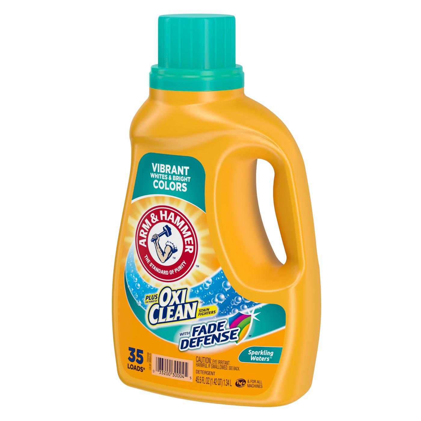 Arm & Hammer Plus OxiClean Sparkling Waters HE Liquid Laundry Detergent 35 Loads; image 2 of 3