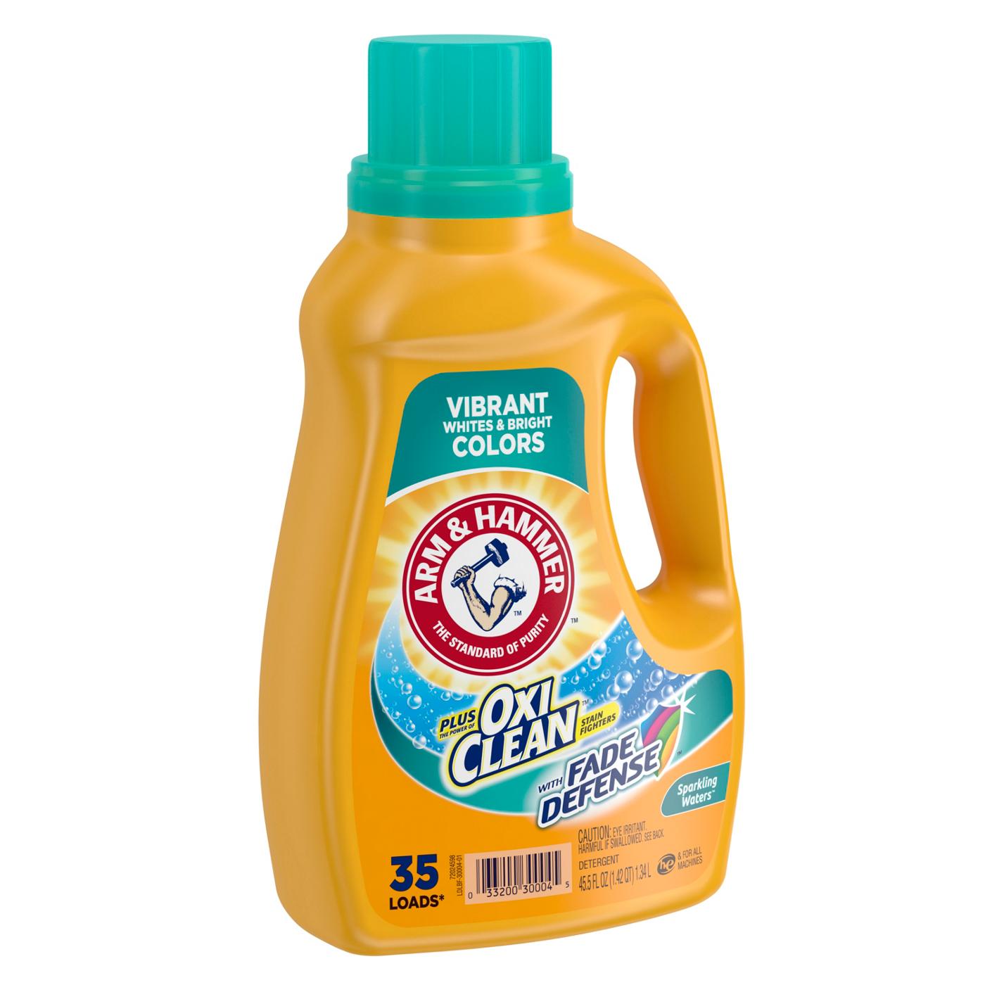 Arm & Hammer Plus OxiClean Sparkling Waters HE Liquid Laundry Detergent 35 Loads; image 3 of 3