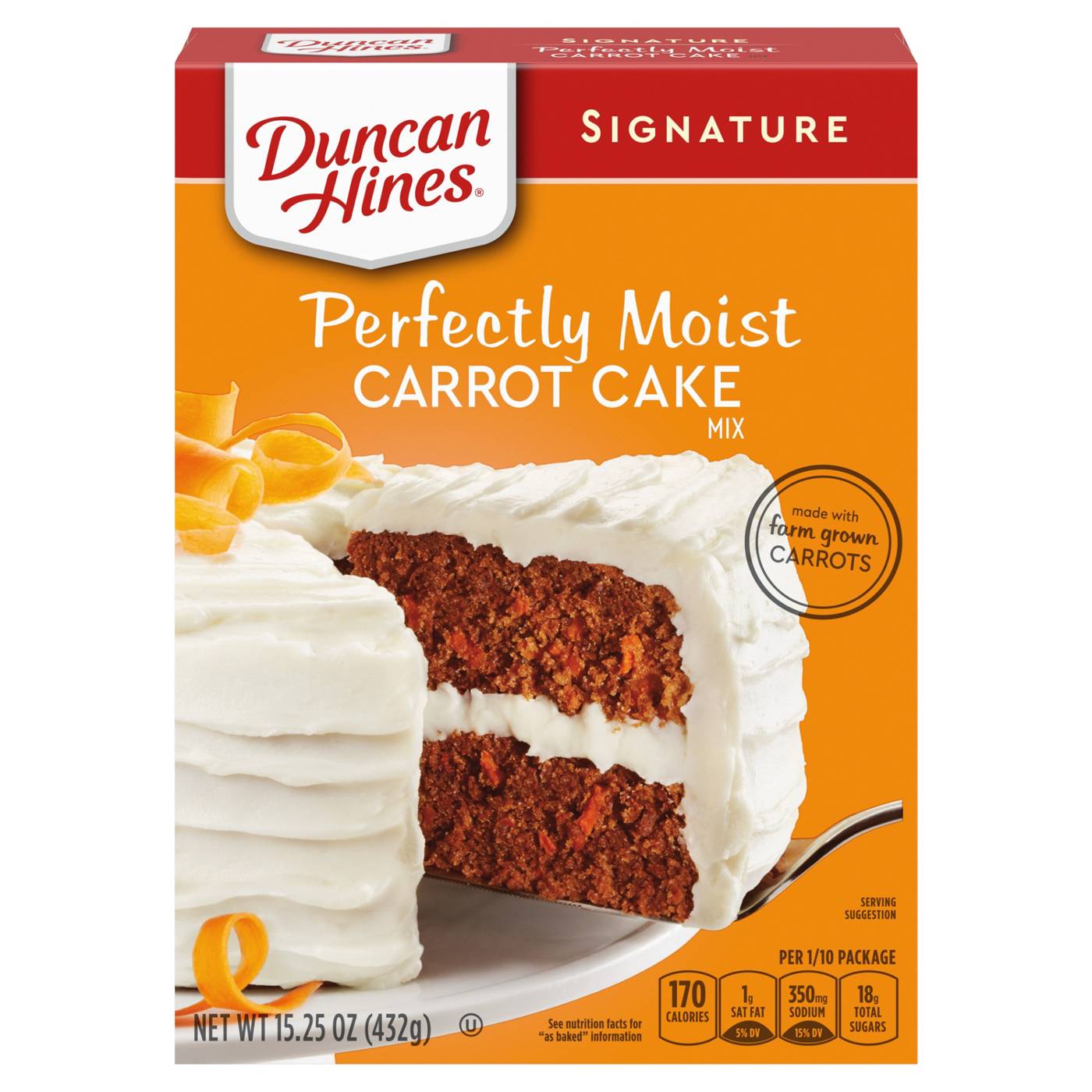 Duncan Hines Signature Perfectly Moist Carrot Cake Mix; image 1 of 4
