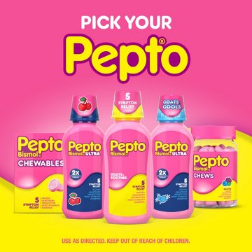 Pepto-Bismol Liquicaps, Multi-Symptom Relief of Gas, Nausea, Heartburn, Indigestion, Upset Stomach, & Diarrhea