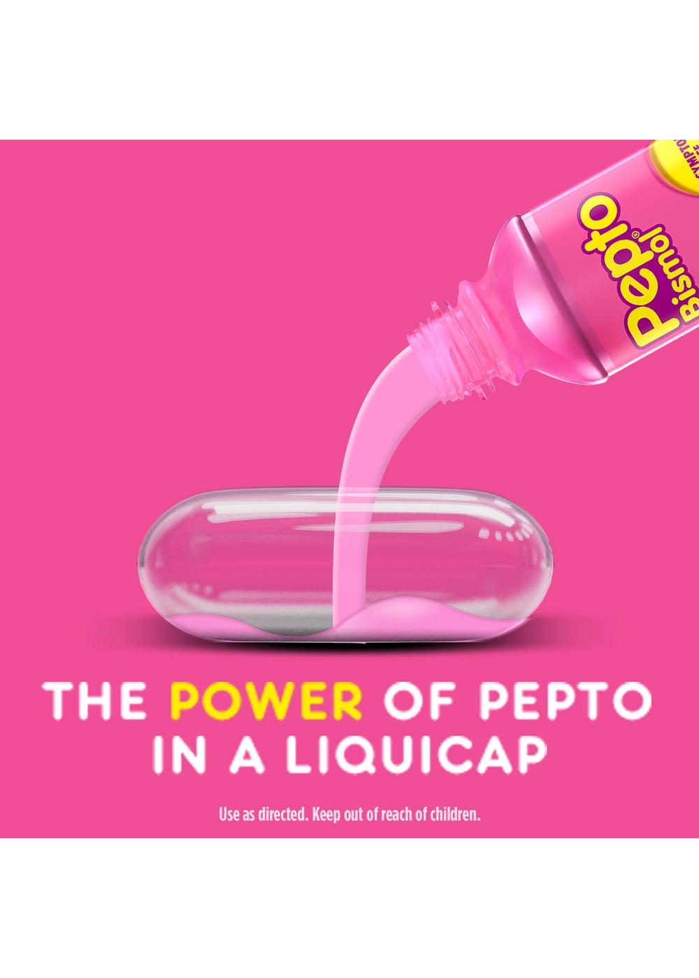 Pepto Bismol Multi-Symptom Liquicaps; image 5 of 9