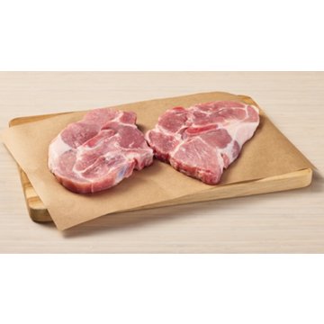 H-E-B Bone-in Sirloin Pork Chops, Extra Thick Cut - Texas-Size Pack, Avg. 4.37 lbs