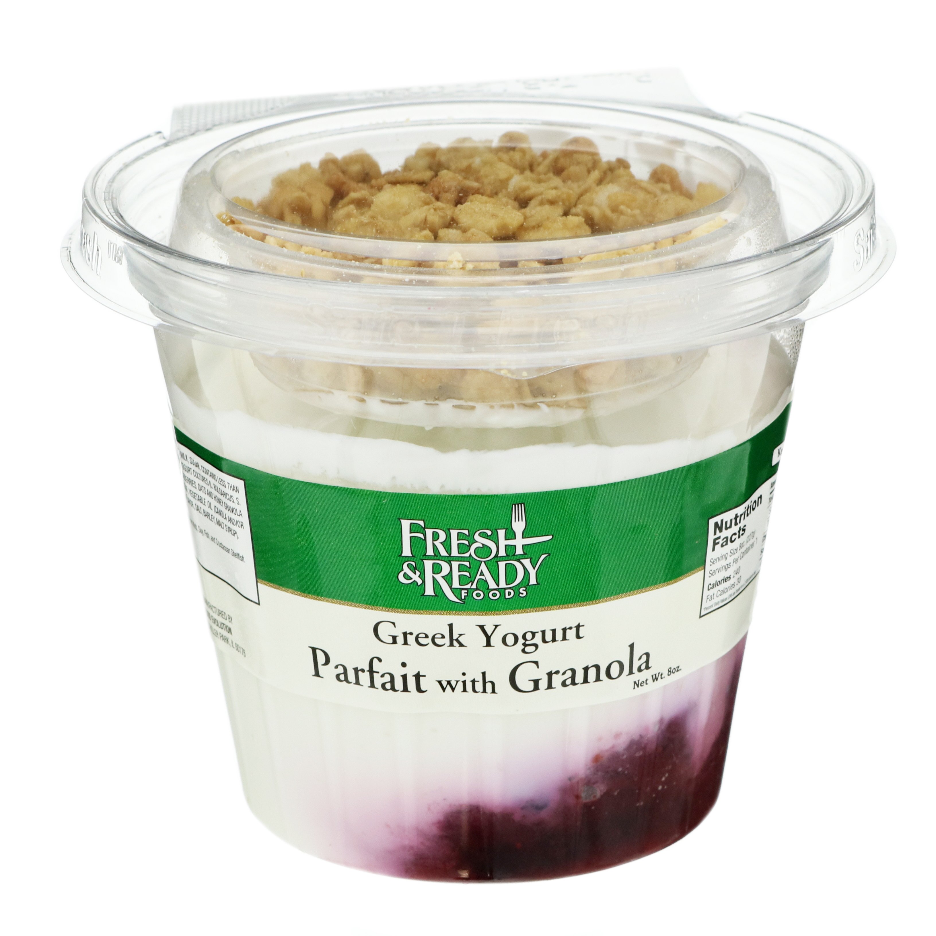 Fresh and Ready Greek Yogurt Parfait with Granola Shop Pudding