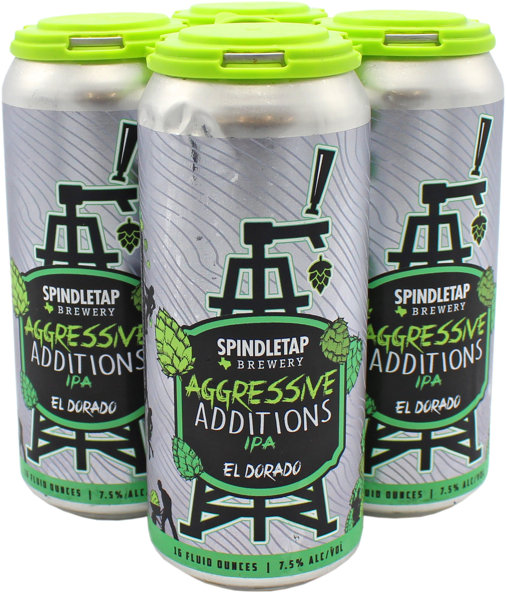 SpindleTap Aggressive Additions IPA Craft Beer 4 pk Cans, 16 oz ...