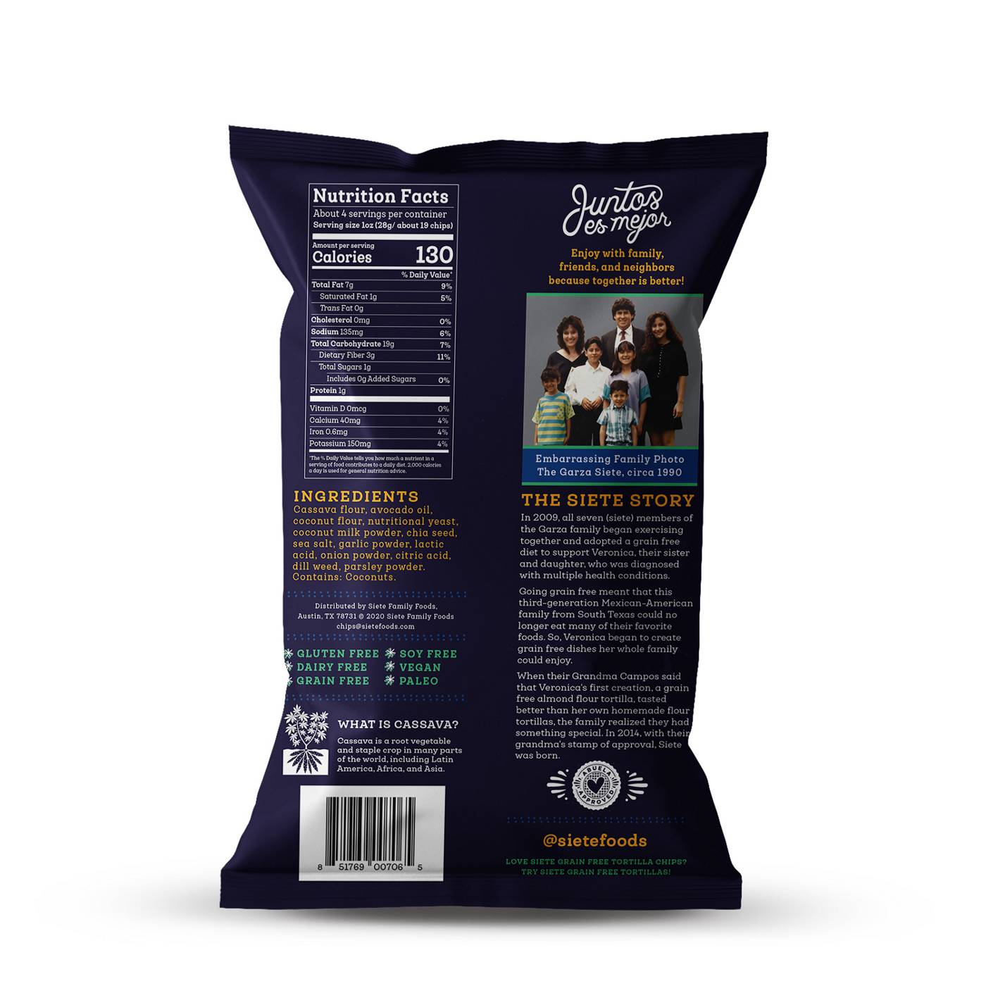 Siete Ranch Tortilla Chips; image 2 of 3
