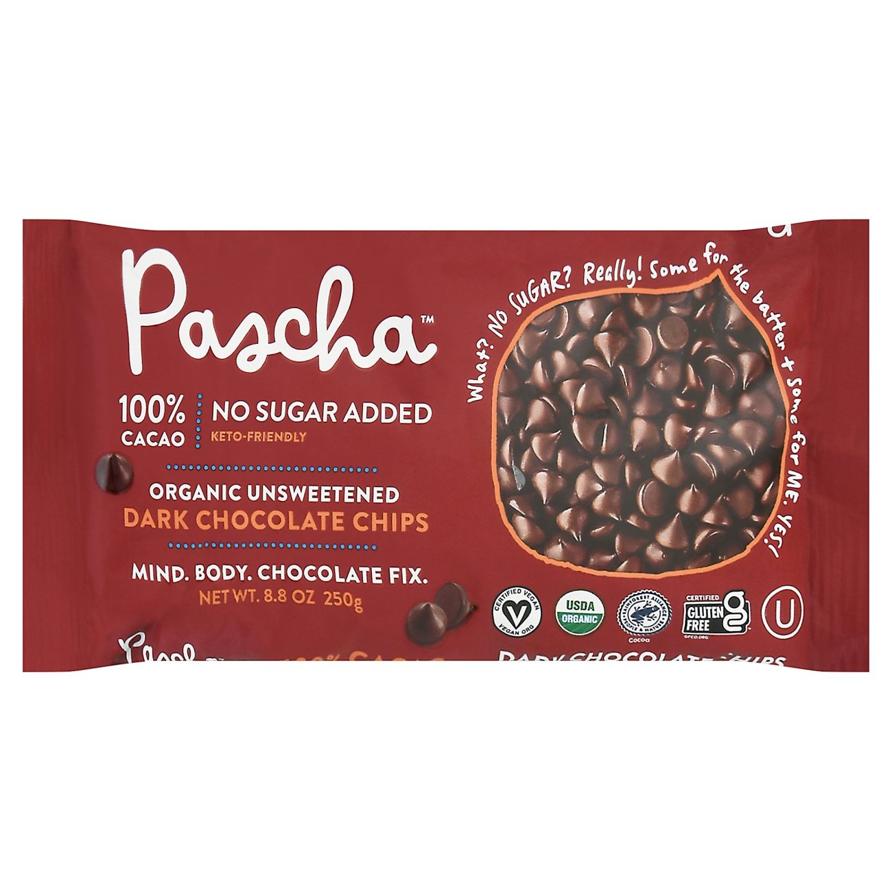 Organic Vegan 55% Cacao Semi-sweet Dark Chocolate Chips 8.8 Oz | Natural Grocers
