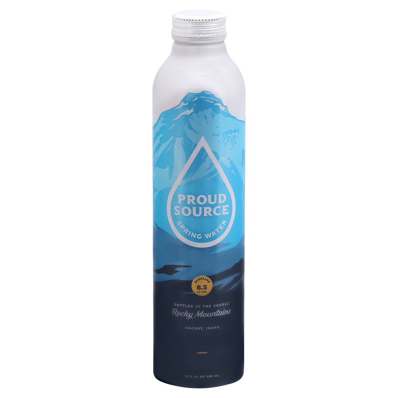 Proud Source Rocky Mountain Naturally Alkaline Spring Water, 25.3 oz