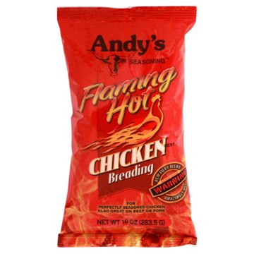 Andy's Seasoning Flaming Hot Chicken Breading, 10 oz