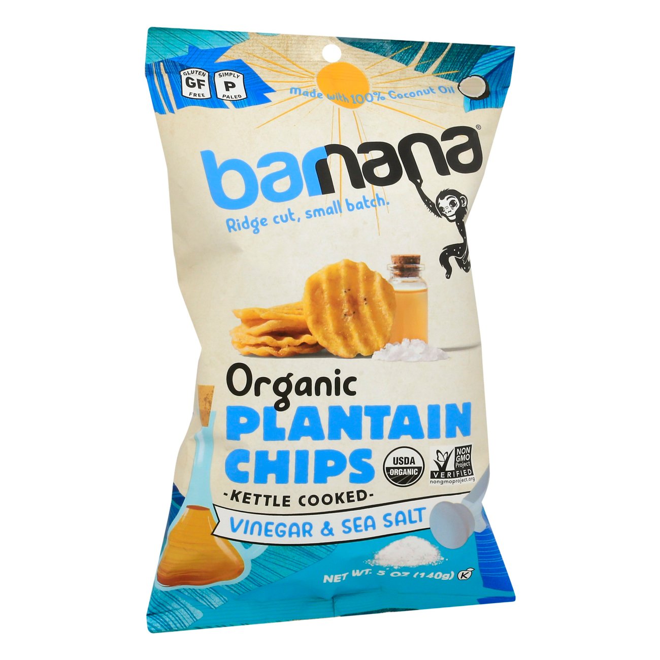 Barnana Sea Salt & Vinegar Plantain Chips Shop Chips at HEB