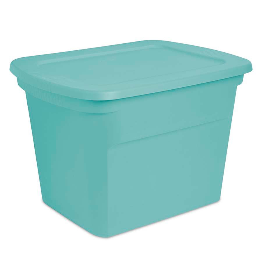Sterilite Storage Tote with Lid Teal Shop Storage & Organization at HEB