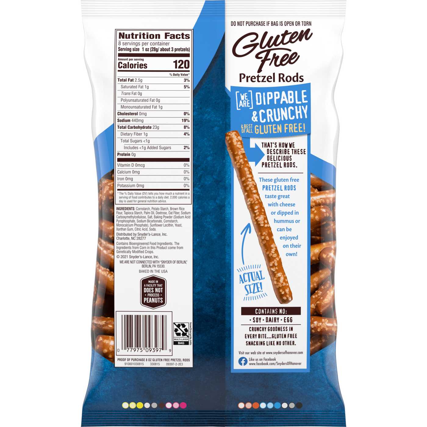 Snyder's of Hanover Gluten Free Pretzel Rods; image 2 of 2