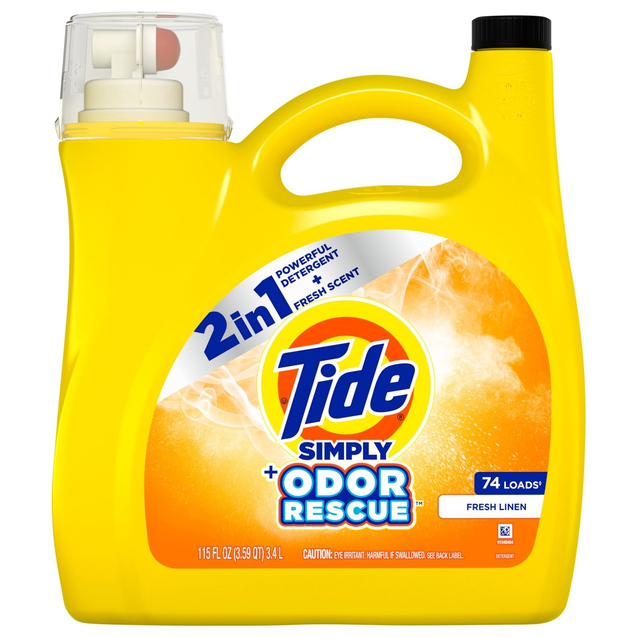 Tide Simply Odor Rescue Fresh Linen HE Liquid Laundry Detergent 74 Loads Shop Detergent at HEB