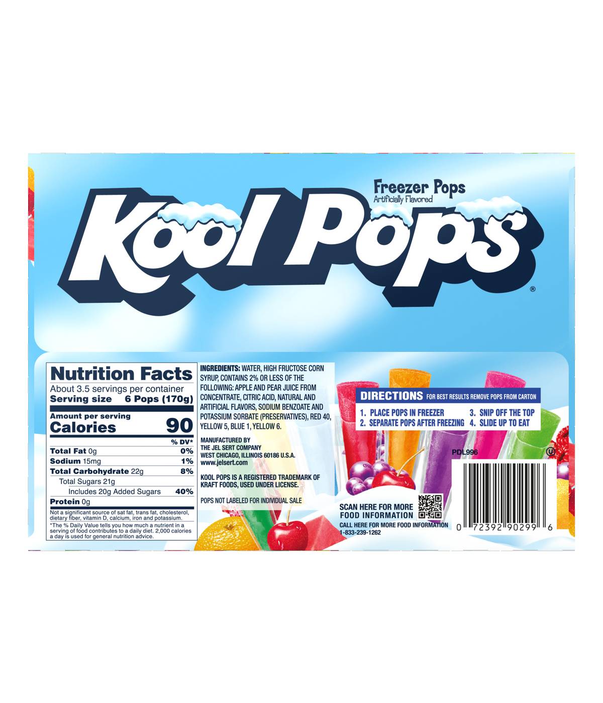 Kool Pops Freezer Bars - Assorted Flavors; image 4 of 4