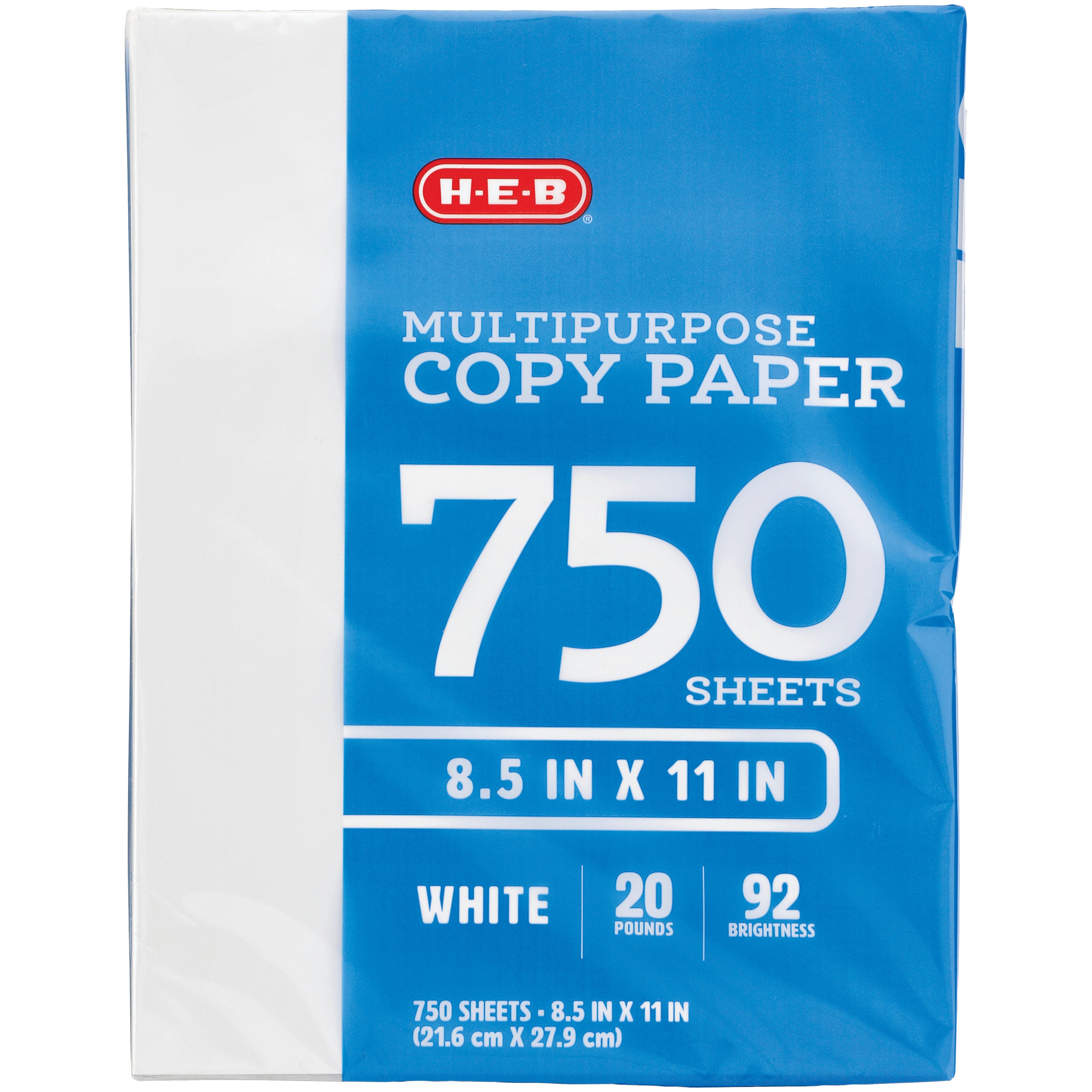 H-E-B 750 Multipurpose Copy Paper - White - Shop Copy Paper at H-E-B