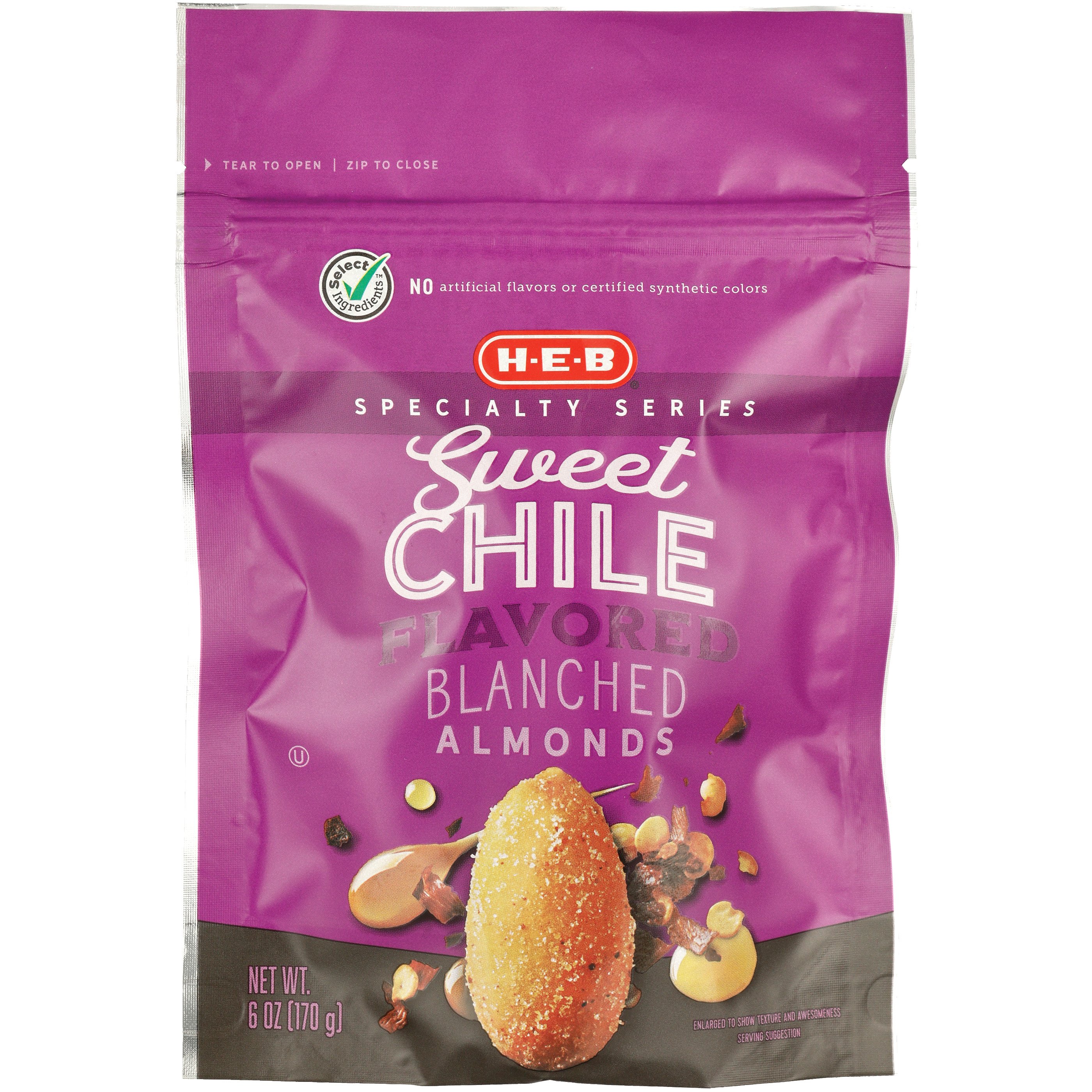 H-E-B Select Ingredients Sweet Chile Almonds - Shop Nuts & Seeds At H-E-B