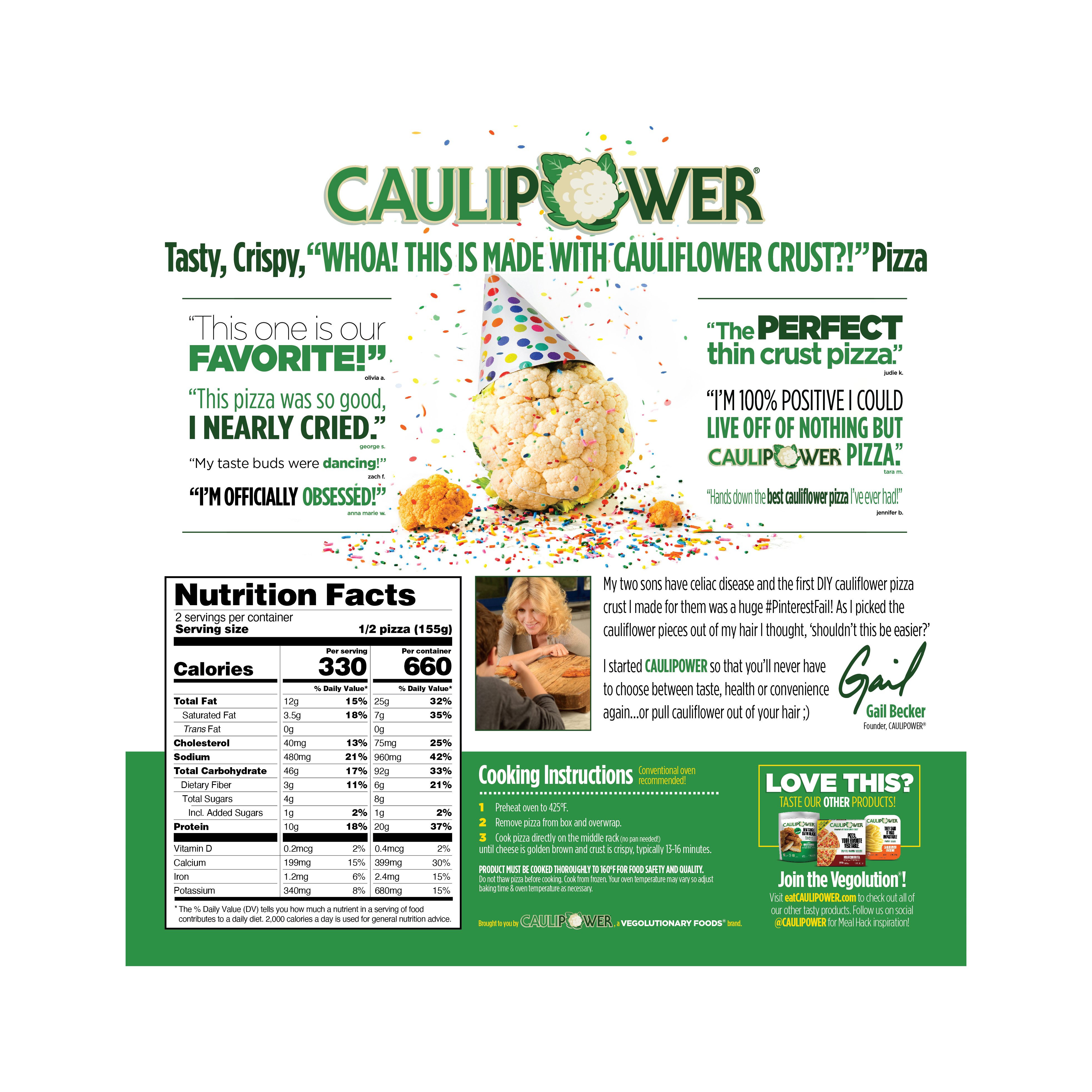 Caulipower Veggie Cauliflower Pizza - Shop Pizza At H-E-B