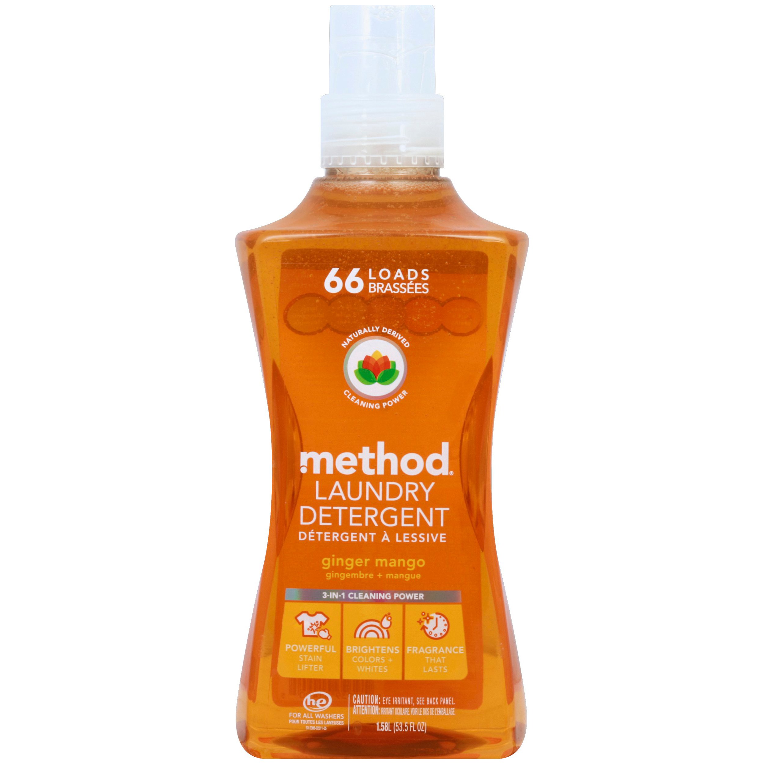 method Ginger Mango HE Liquid Laundry Detergent, 66 Loads - Shop ...