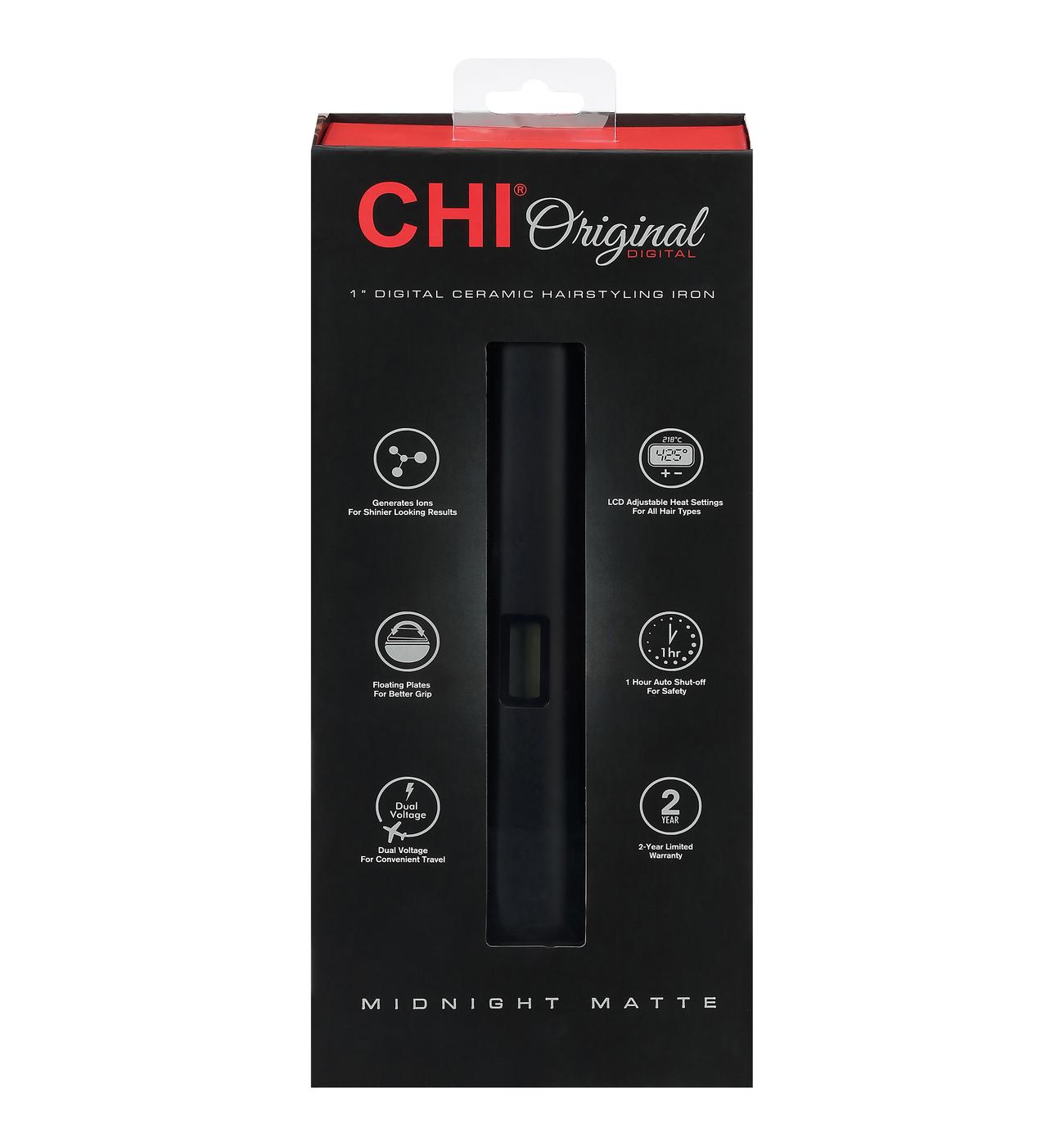 CHI Midnight Matte Hairstyling Iron; image 1 of 2