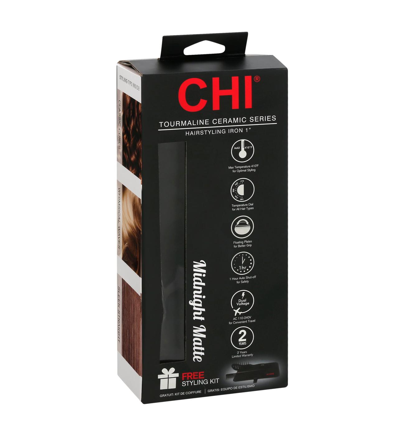 CHI Midnight Matte Hairstyling Iron; image 2 of 2