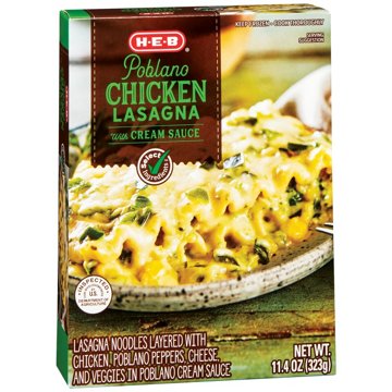 H-E-B Poblano Chicken Lasagna Frozen Meal